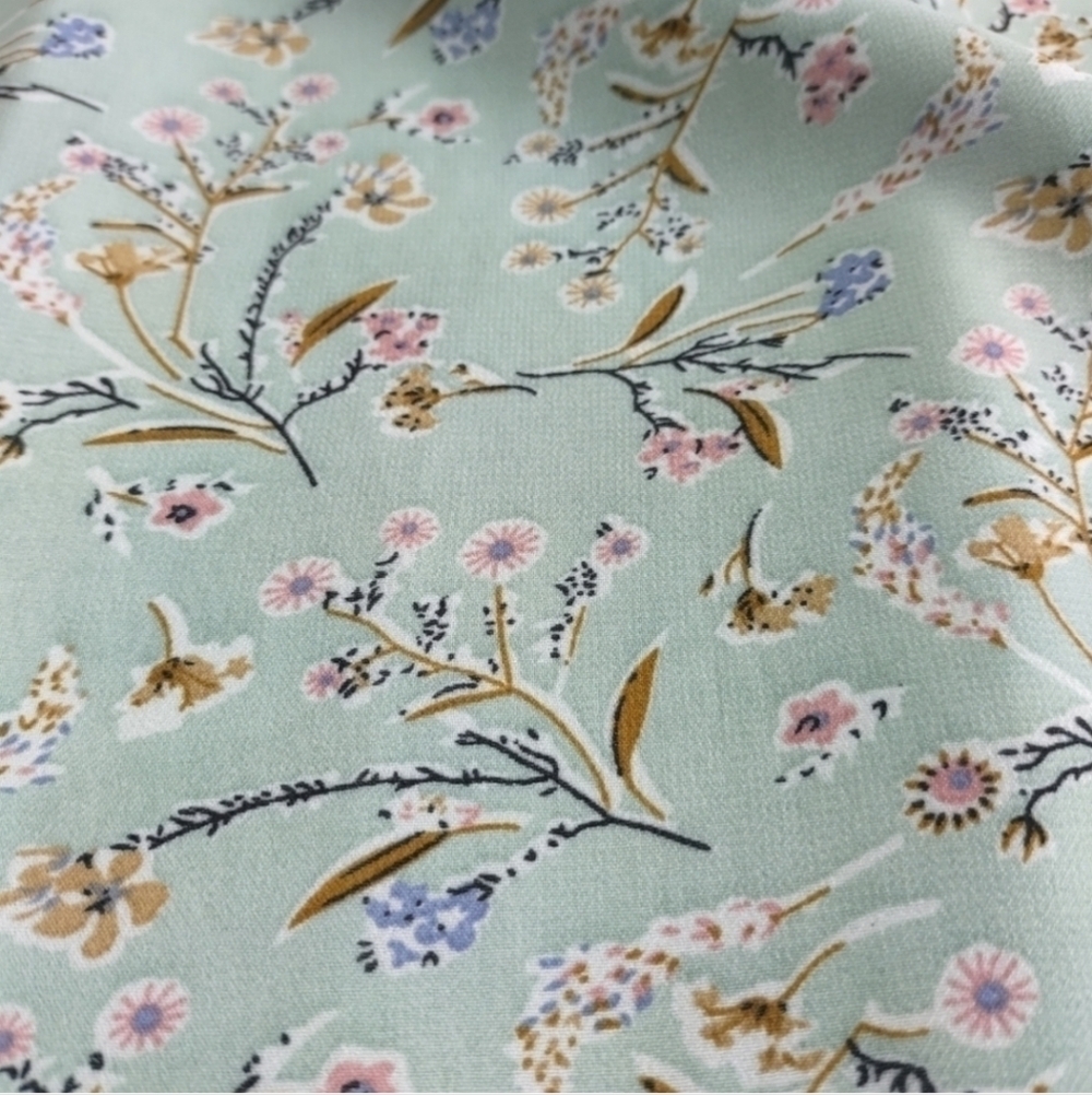 Mikarose Jade Birch Floral Spring Blooms Button Front Maxi Skirt Boho Sz XL NWT - Picture 9 of 12